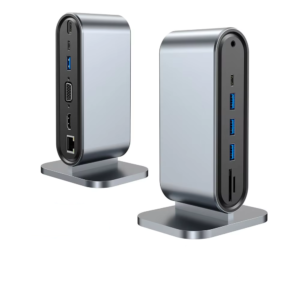 Dock USB-C 12 em 1 com Adaptador Hub Type-C 100W PD e HDMI 4K Compatível para Laptop