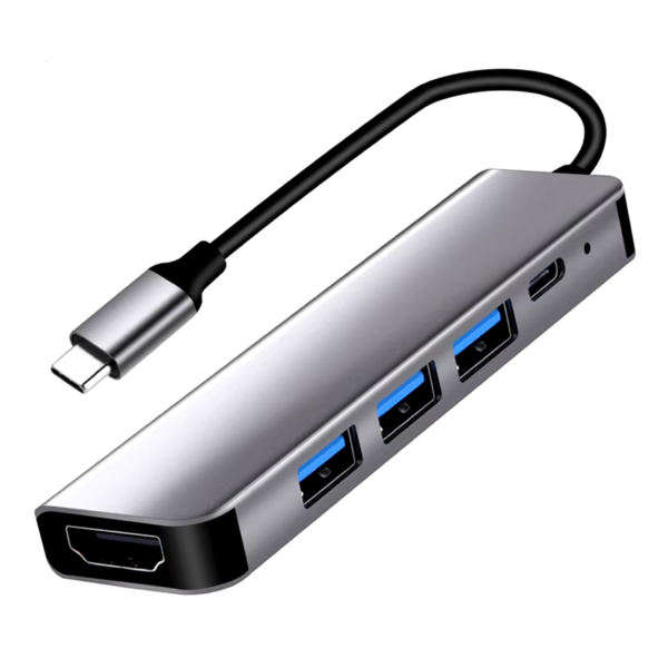 Hub USB-C 4K HDMI, Carregamento e USB 3.0/2.0