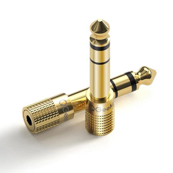 Adaptador QGeeM 6,3/3,5mm para Amplificador e Microfone