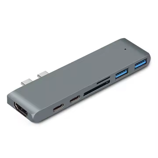 Adaptador de Hub USB Tipo C 7 em 1 para MacBook